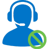 Icon of member call center-we do not call members and ask for information