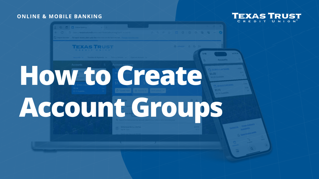 how to create account groups