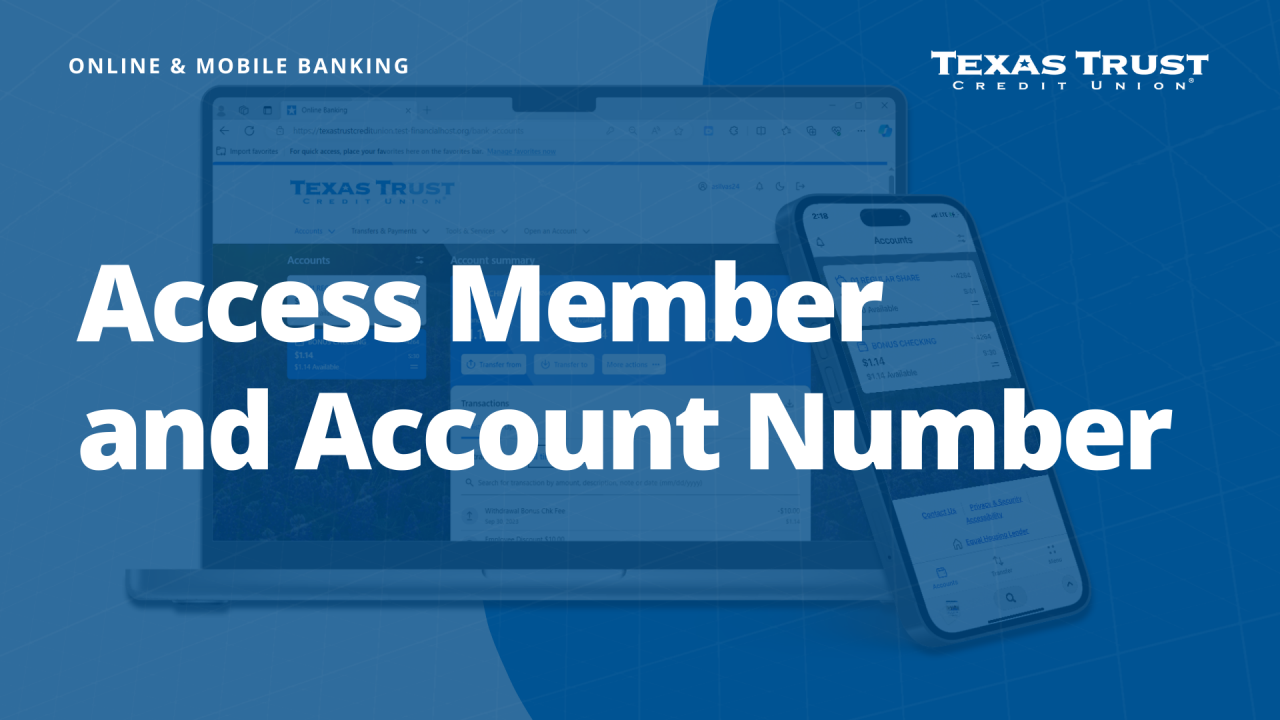 Member-Number and Account Number image