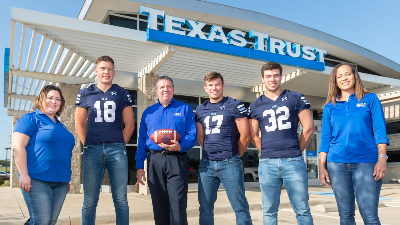 Texas Trust and bell football