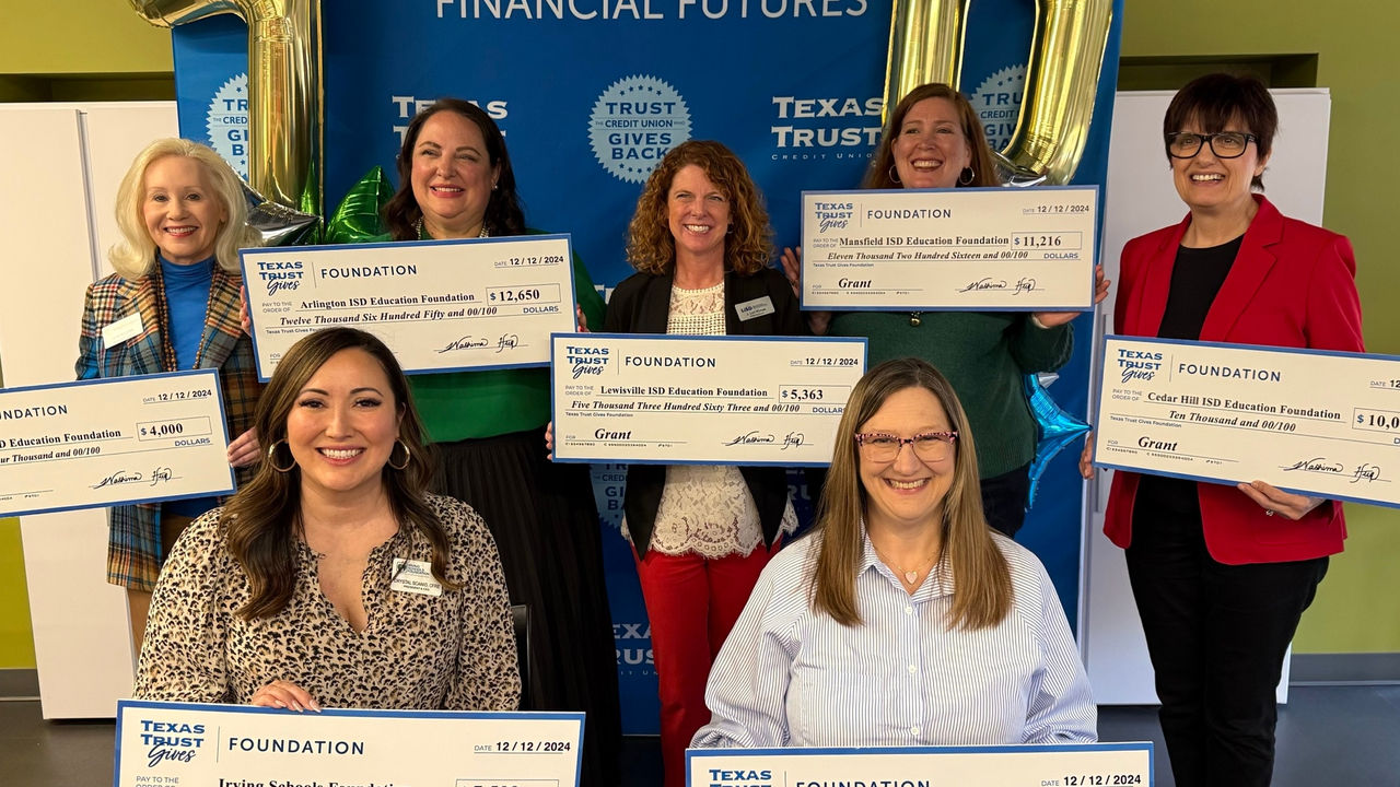 Education Foundations from eight Texas school districts received grants from the Texas Trust Gives Foundation.