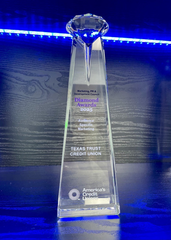 Texas Trust Credit Union wins Marketing Award for Successful Bonus Checking Camp